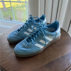 Adidas Women Spezial Sky Blue and White Sneakers
